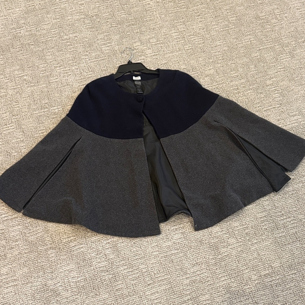 Armani Collezioni Black and Gray Women's Cape